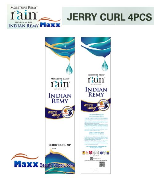 Rain Moisture Remy Indian Remy - Jerry Curl 4pcs - $89.99