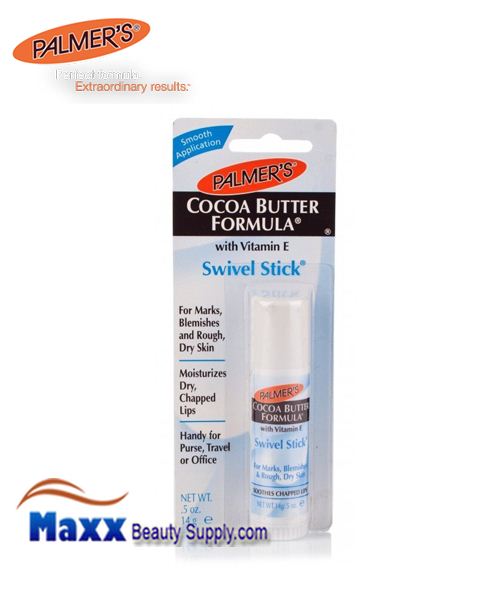 Palmers Cocoa Butter Formula Lip Moisturizer, Swivel Stick, with Vitamin E - 0.5 oz
