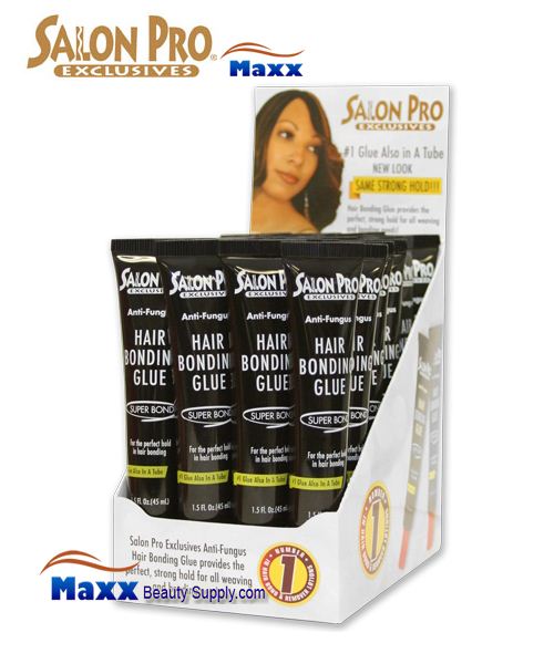  Salonpro Salon Pro Hair Extension Bonding Glue Black 1 Oz :  Beauty & Personal Care